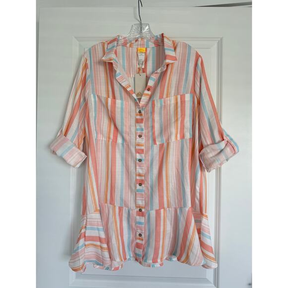 Agua Bendita x Revolve Crystal Button Down Dress Size M NWT - Picture 6 of 8